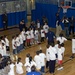 Olympian David Robinson Plays Basketball with Servicemembers' Children at Pentagon