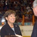 Allison Barber Accepts Plaque from Philadelphia KiXX Owner