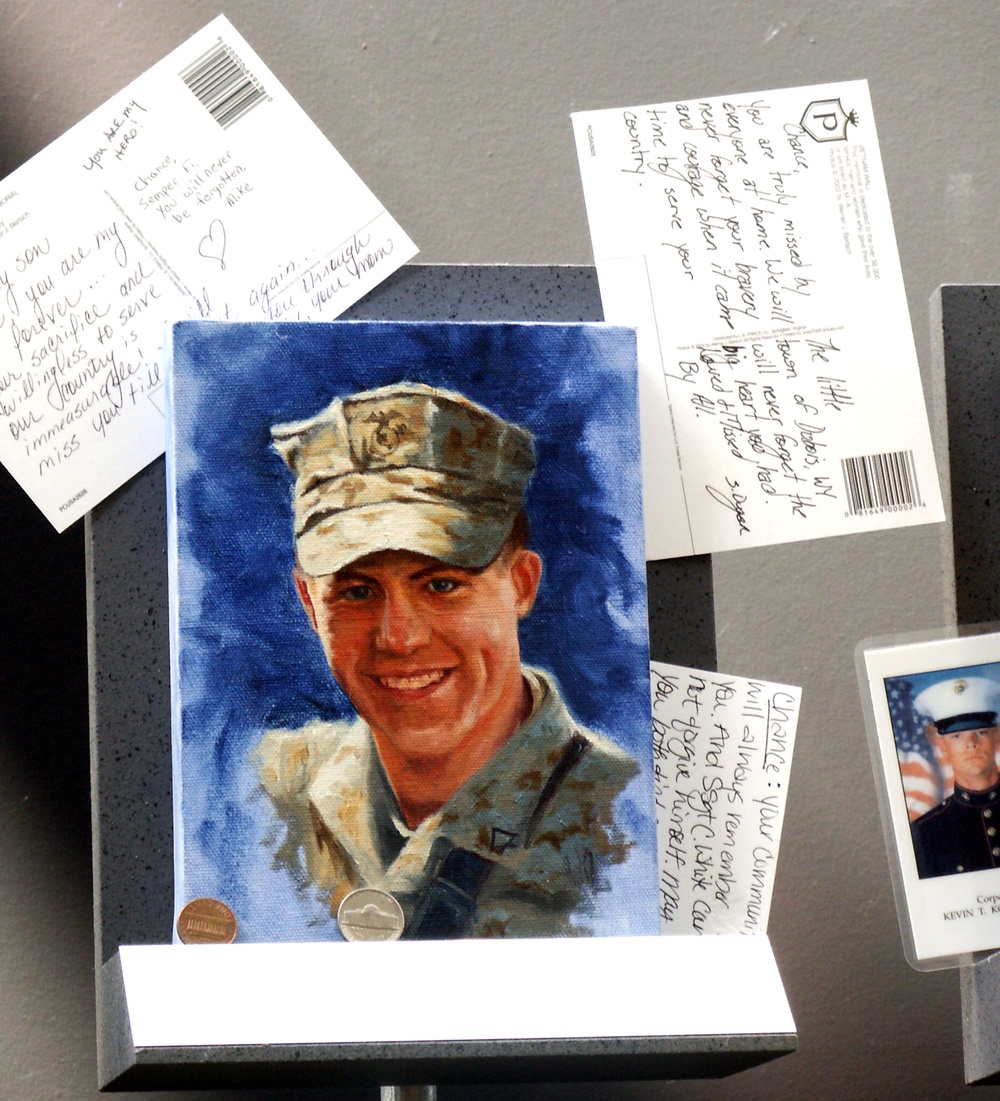 Fallen Marine's Portrait Honors Son's Memory