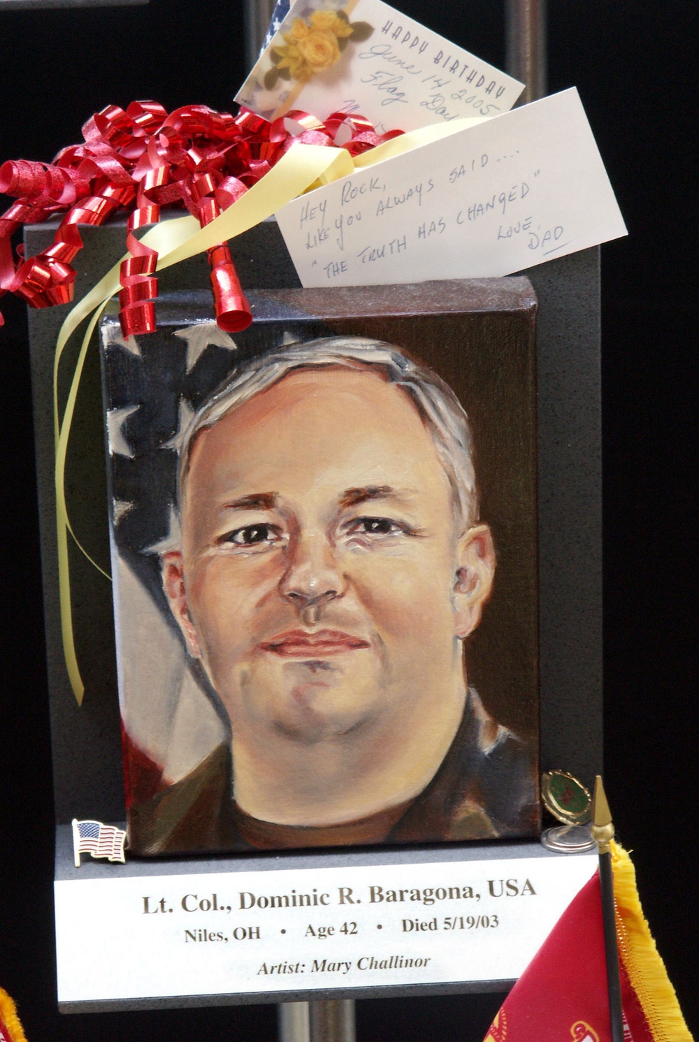 Fallen Soldier's Father Leaves Poignant Message at Memorial
