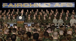 Cheney Praises Fairchild Airmen for Terrorism Fight