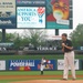 Allison Barber Throws First Pitch at Louisville Slugger Field