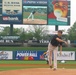 Defense Official Throws First Pitch at Louisville Slugger Field