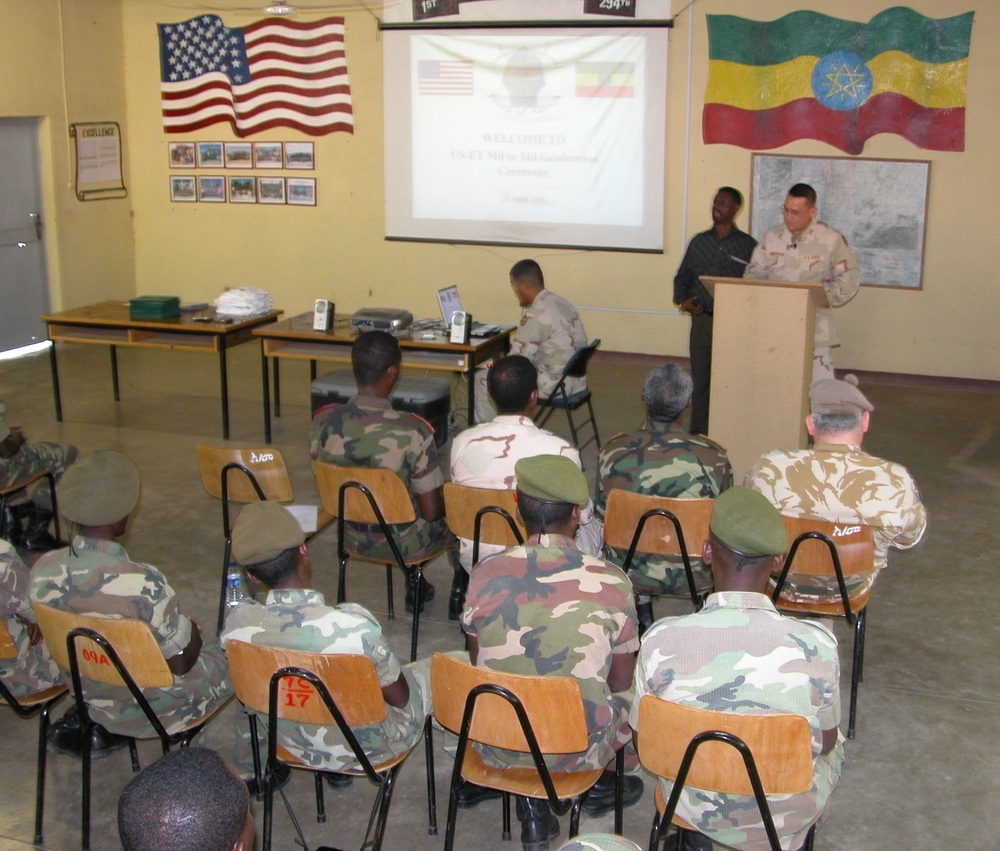 U.S. Officer Praises Border Security Graduates in Ethiopia