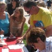 Festivalgoers Write Messages of Support for Troops Overseas