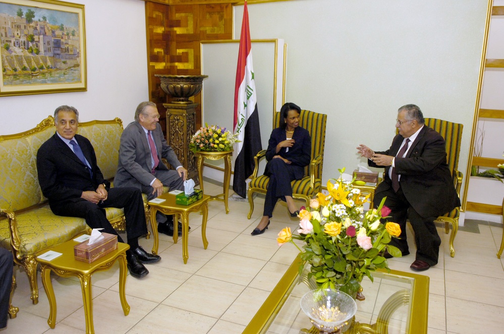 U.S. Officials Meet with Iraqi President to Support New Government
