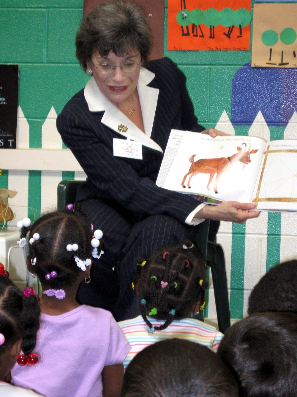 Defense Official Reads to Military Children for Month of the Military Child