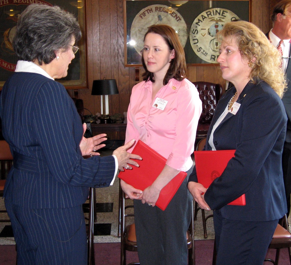 Defense Official Honors Volunteers at Marine Corps Base Quantico