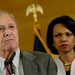 Rumsfeld and Rice Visit Iraq to Back New Government