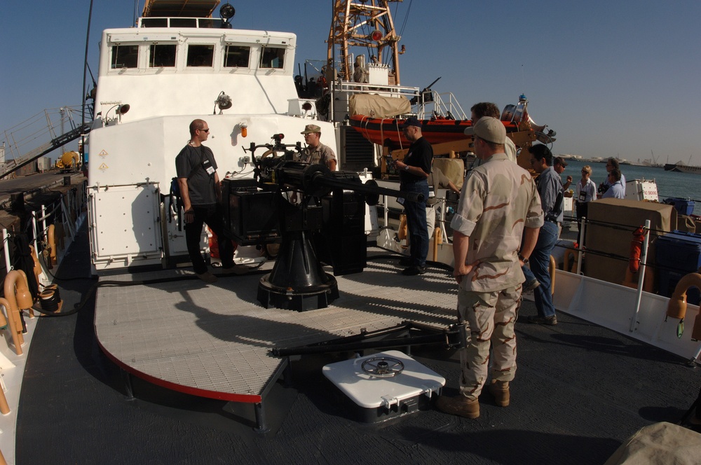 Coast Guard Cutter Aquidneck Showcases Capabilities to Joint Civilian Orientation Conference