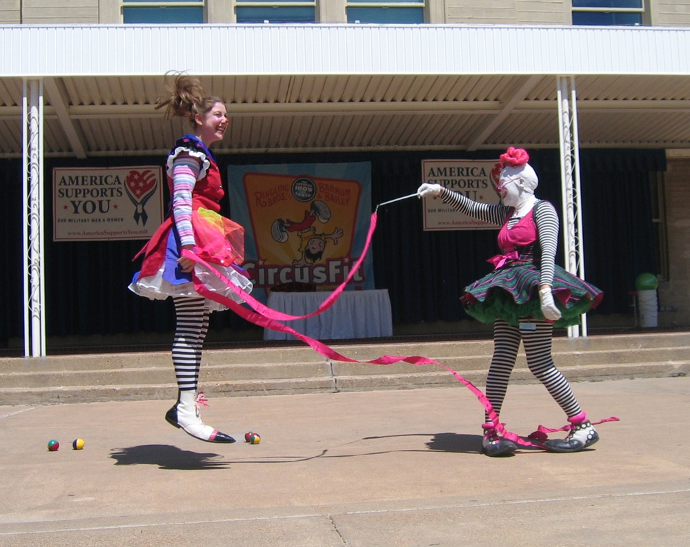 Ringling Brothers Circus Clowns Entertain Military Kids at Pentagon Event