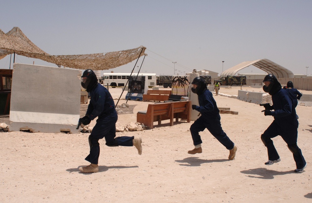 JCOC Participants Practice Paintball Drill with Air Force Security Forces