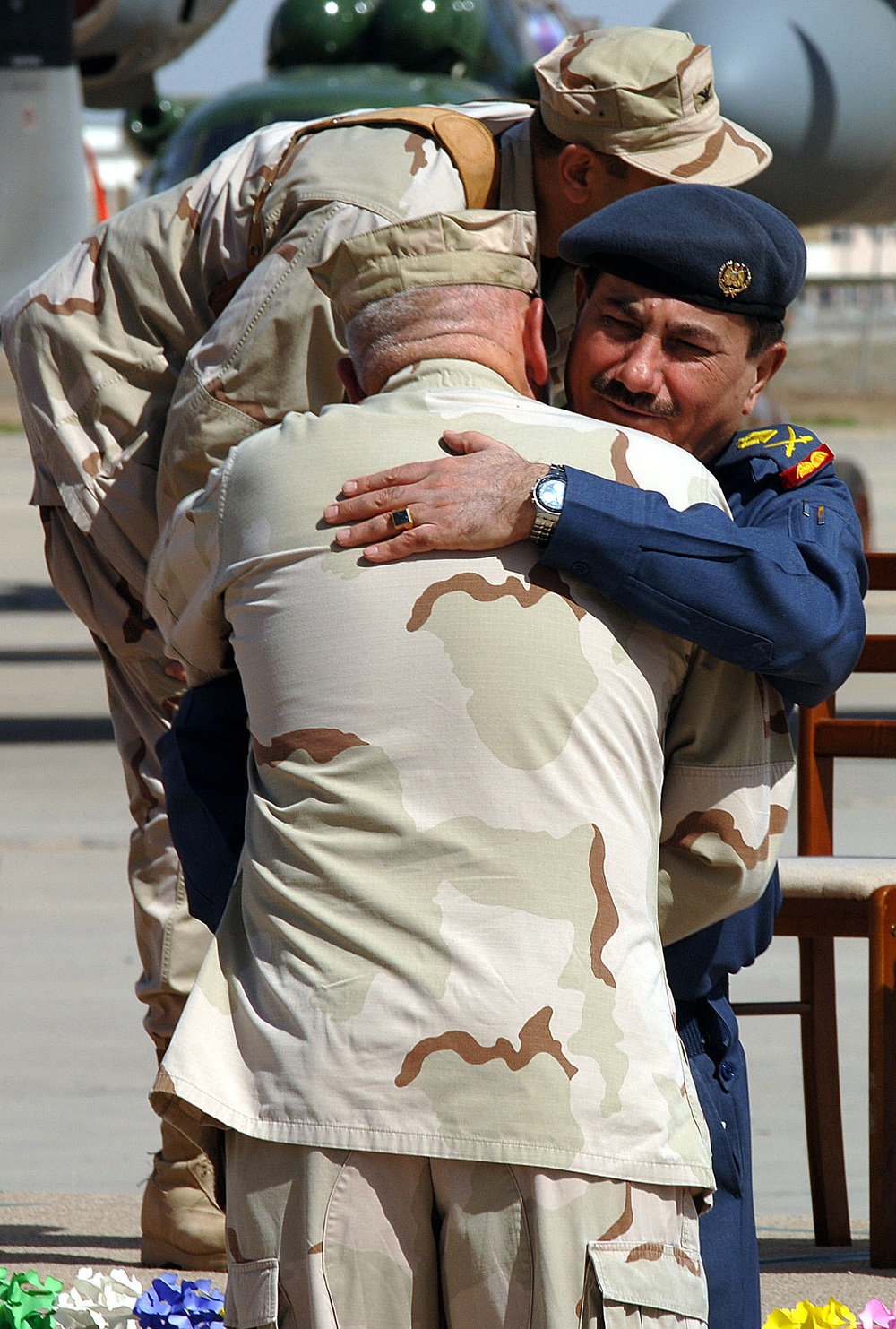 Iraqi Air Force Chief and U.S. Air Force Officer Celebrate New Air Base Opening in Iraq