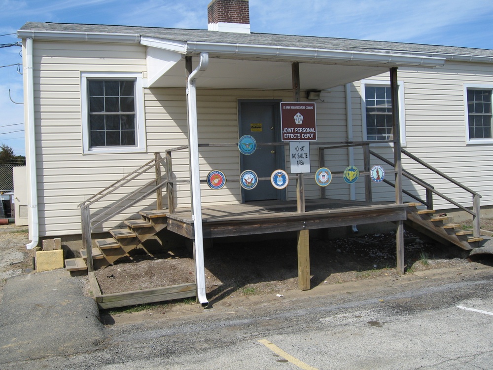 Joint Personal Effects Depot Entrance in Aberdeen, Md.