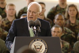 Cheney Vows Victory in War on Terror at Charleston Air Force Base