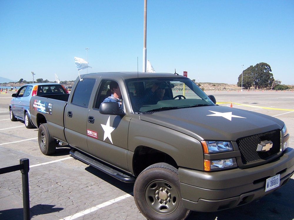 Army Showcases Hydrogen-Powered Chevy Silverado at Berkeley Event