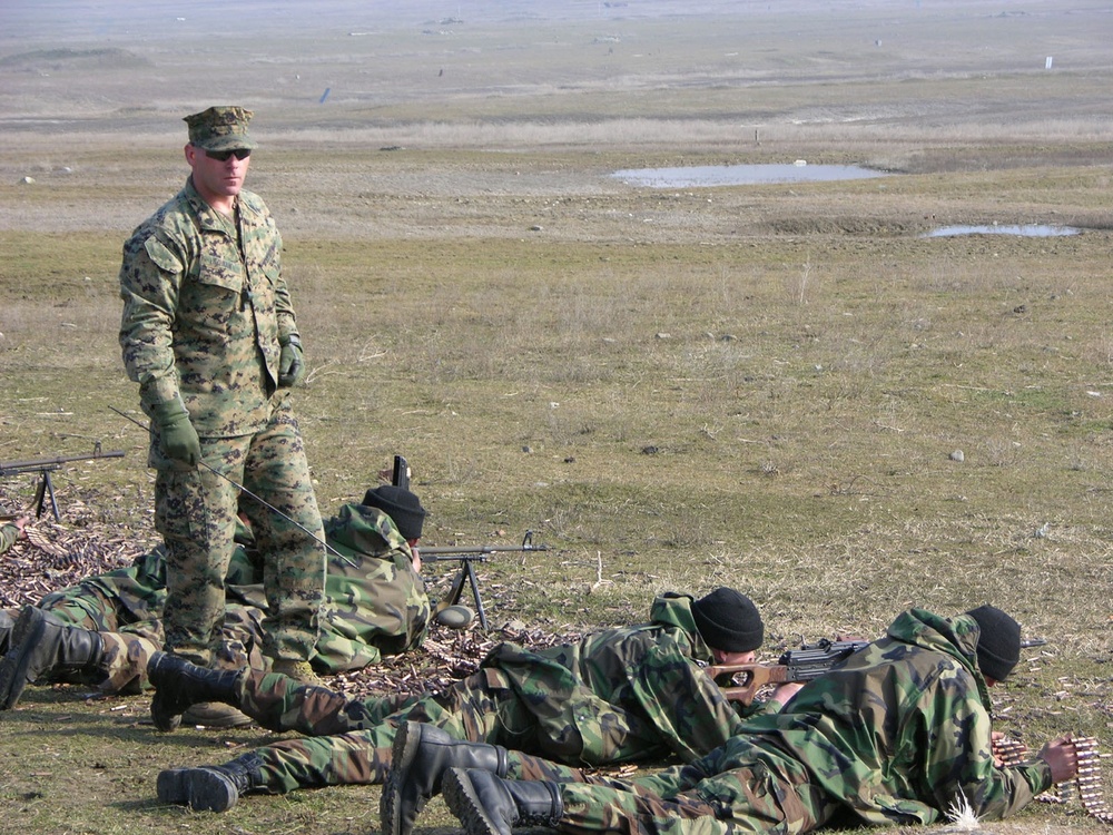 U.S. Marines Train Georgian Soldiers for Iraq Deployment