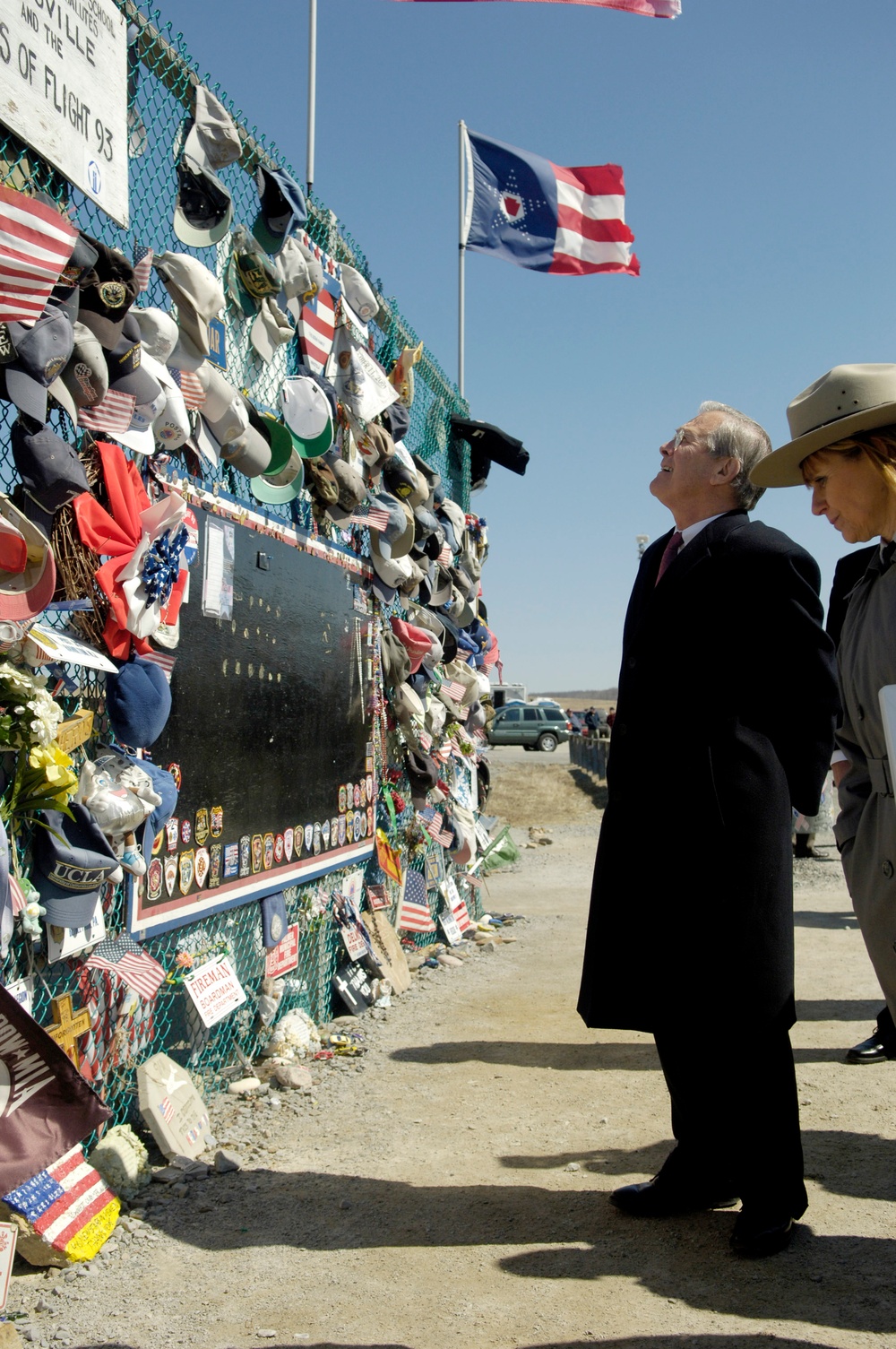 Rumsfeld Pays Respects at Flight 93 Memorial