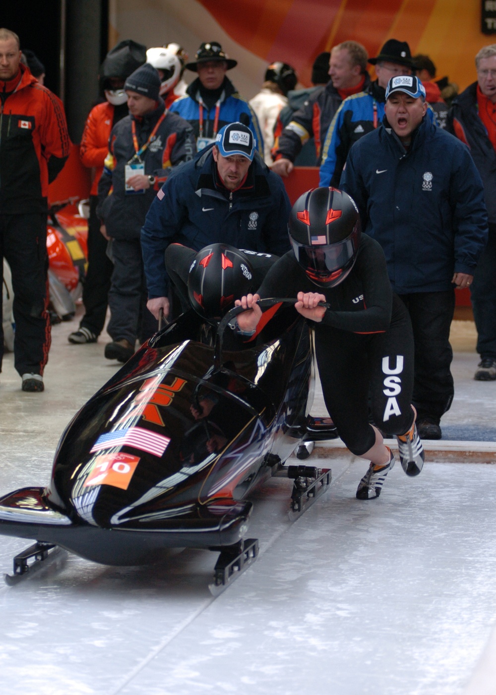 Utah National Guard Soldier Wins Silver Medal in Women's Bobsled at 2006 Winter Olympics