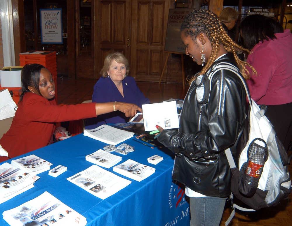 Navy, Marine Corps Recruiters Engage with High School Students at University Expo