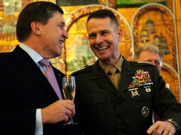 Top U.S. and Russian Officials Meet to Honor American Servicemembers for Submarine Rescue