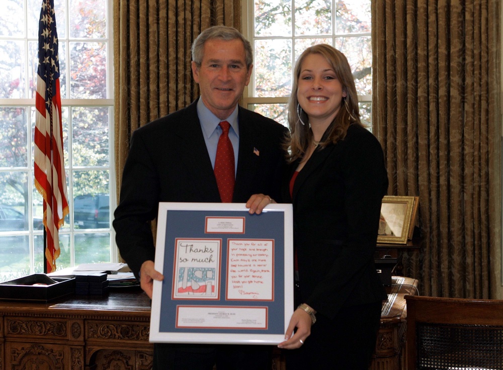 Bush Receives Millionth 'A Million Thanks' Letter from Founder Shauna Fleming