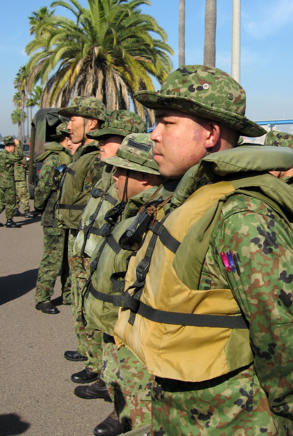 Japanese Ground Self-Defense Force Trains in Amphibious Operations at U.S. Naval Base