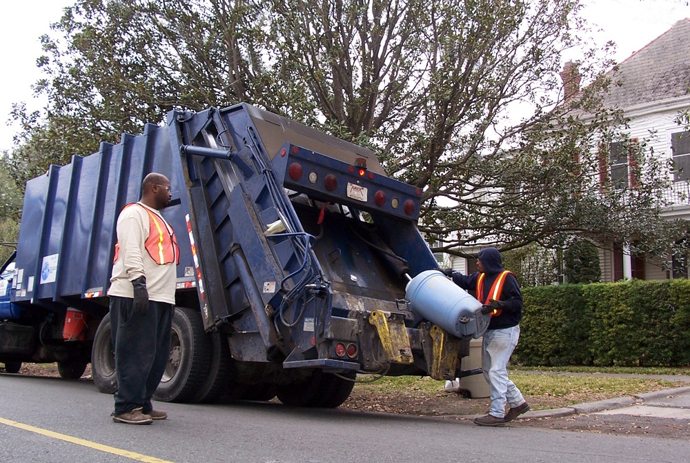 Trash Trucks Restore Normalcy in New Orleans After Disaster