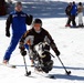 Wounded Warrior Skis Down Beginner's Hill in Vail