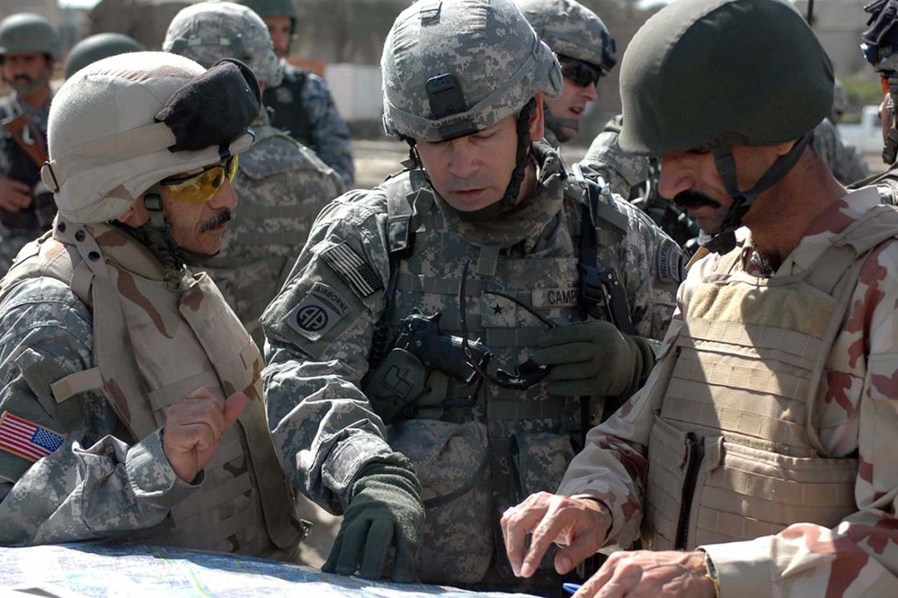 U.S. and Iraqi Army Generals Discuss Security Operations in Baghdad's Sadr City