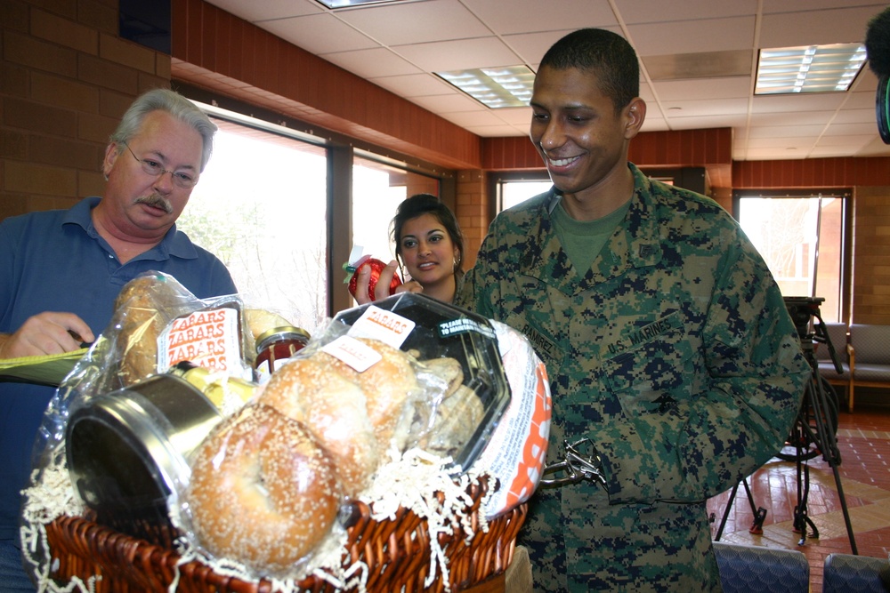 Wounded Warrior Marine Receives Taste of Home at Texas Hospital