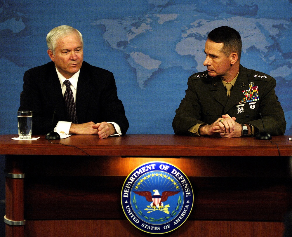 Defense Secretary, Joint Chiefs Chair Field Questions at Pentagon