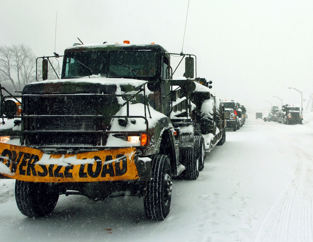 New York National Guard Troops Assist with Snow Removal in Upstate New York