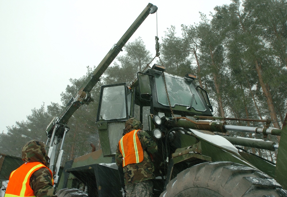 National Guard Soldiers Prepare for Snow Removal in New York