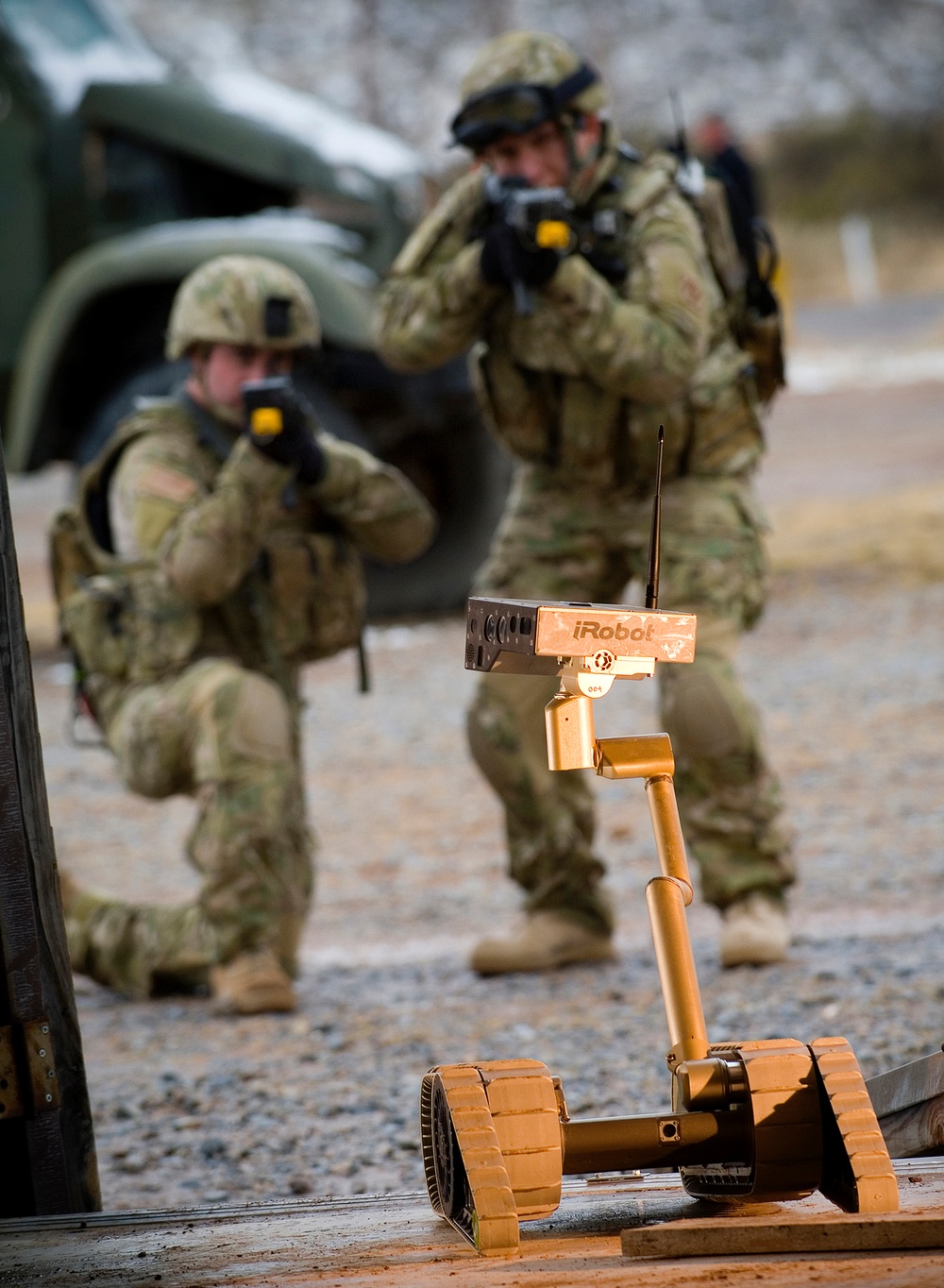 Robotic Vehicles Aid Soldiers in Hazardous Building Clearing Exercise