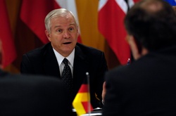 Gates Talks Intel, Russian Relations, Kosovo at NATO Meetings
