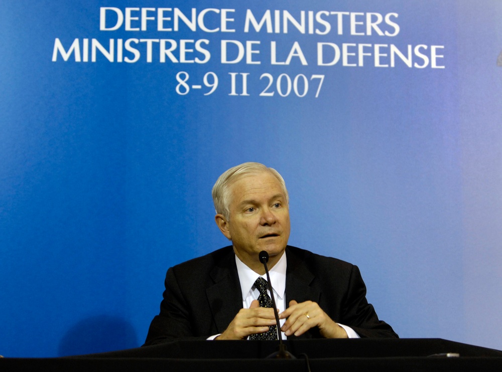 Defense Secretary Gates Holds News Conference After NATO-Russia Council Meeting