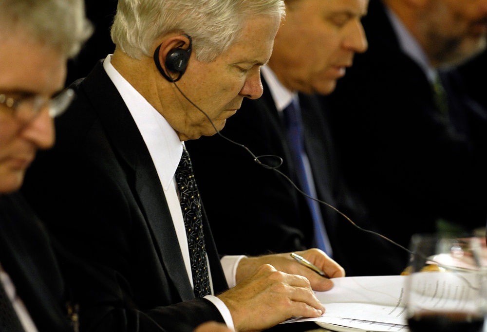 Defense Secretary Gates Attends NATO Conference in Spain