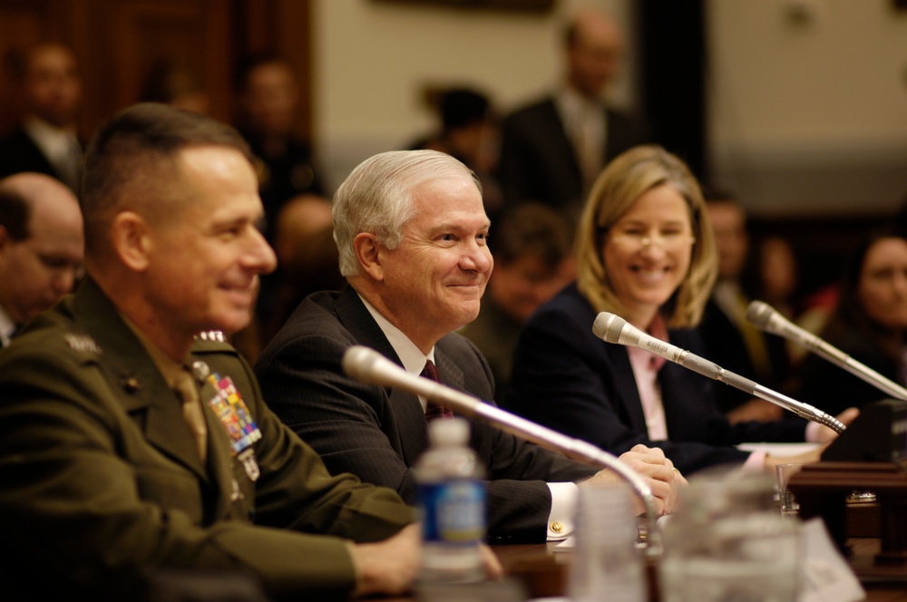 Top Defense Officials Share Light Moment During Congressional Testimony