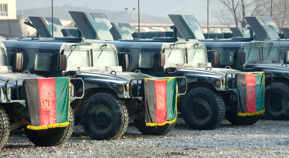 U.S. Transfers Hundreds of Humvees, Weapons to Afghan Army