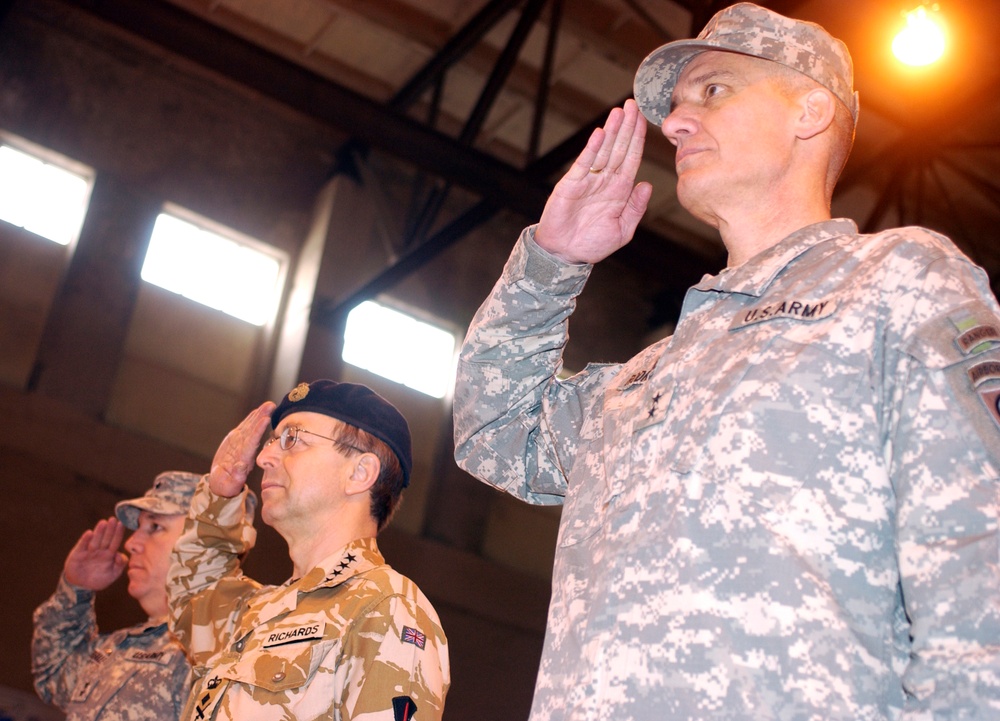 Military Leaders Transfer Authority in Afghanistan