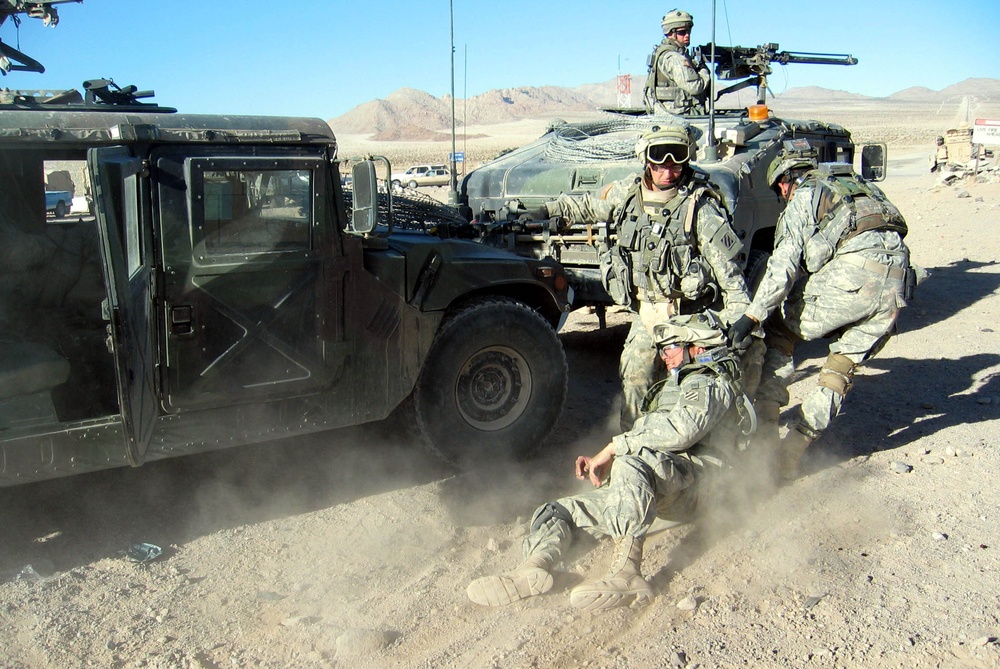 Medics Respond to Simulated IED Attack During Training Exercise