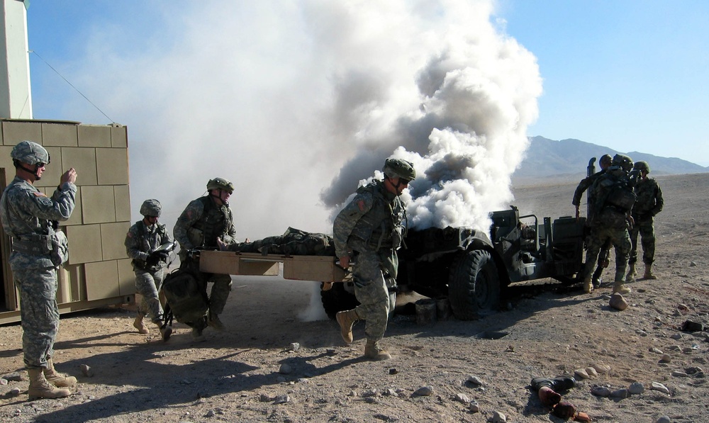 Medics Evacuate Casualty After IED Attack