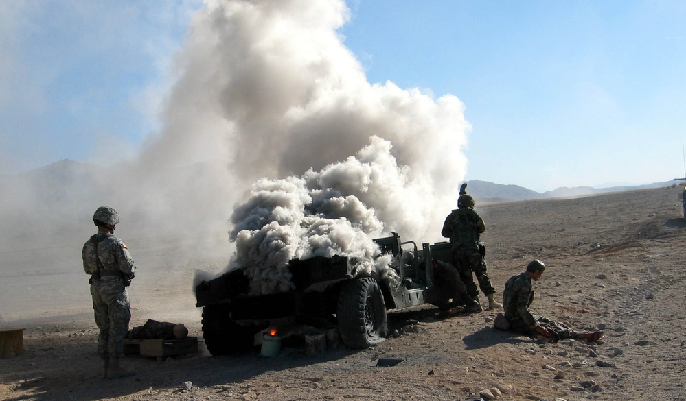 Medics Train for Iraq Deployment at National Training Center