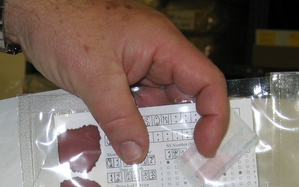 DNA Registry Preserves Servicemembers' Identities