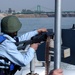 Iraqi Policeman Patrols Tigris River Bridge