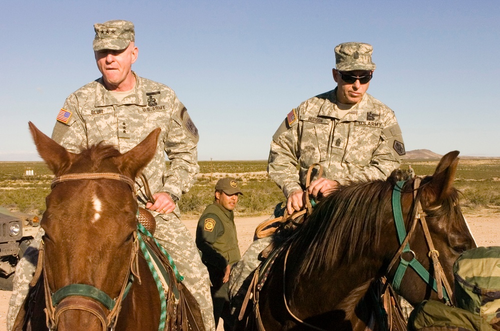 National Guard Leaders Tour U.S. Border with Mexico