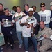 Former Chicago Bears Players Visit Troops in Kuwait for New Year's Celebration