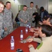 Master Sgt. Ricky Bakke Meets Stars for Stripes Celebrities in Kuwait