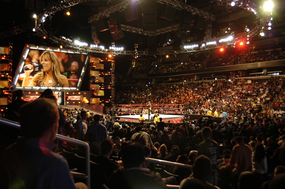Troops Honored at WWE Monday Night Raw Event